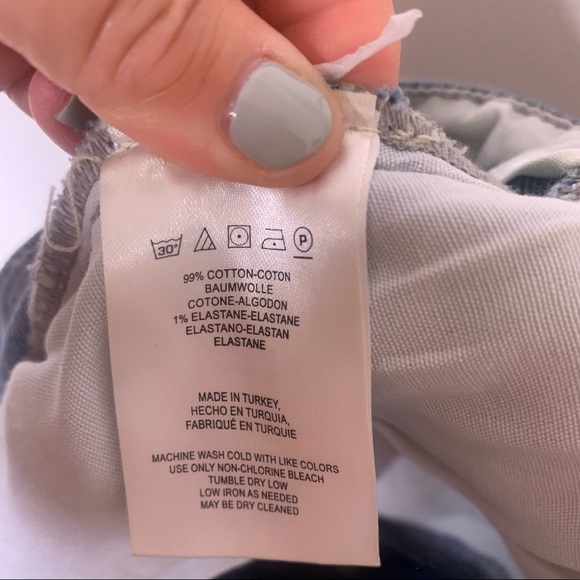 FREE PEOPLE Corsette Denim Distressed Mini Skirt - Picture 15 of 16